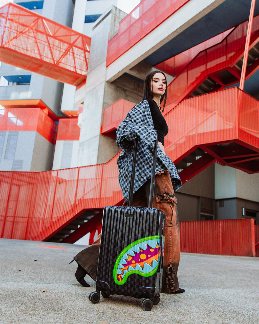 SPRAYGROUND Slime Takeover Hard Shell Carry-On Luggage — product image 5