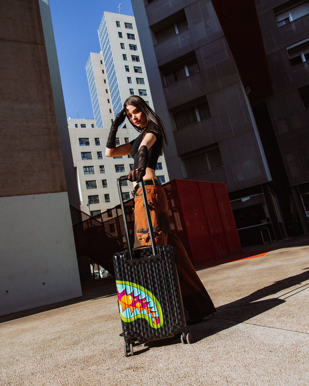 SPRAYGROUND Slime Takeover Hard Shell Carry-On Luggage — product image 7