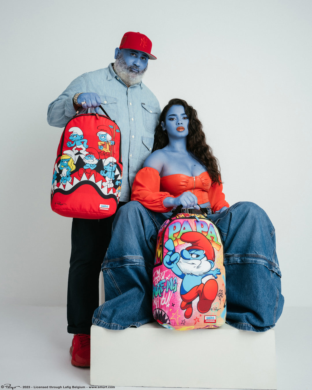 SPRAYGROUND Smurfs Shark Bounce Backpack — product image 2