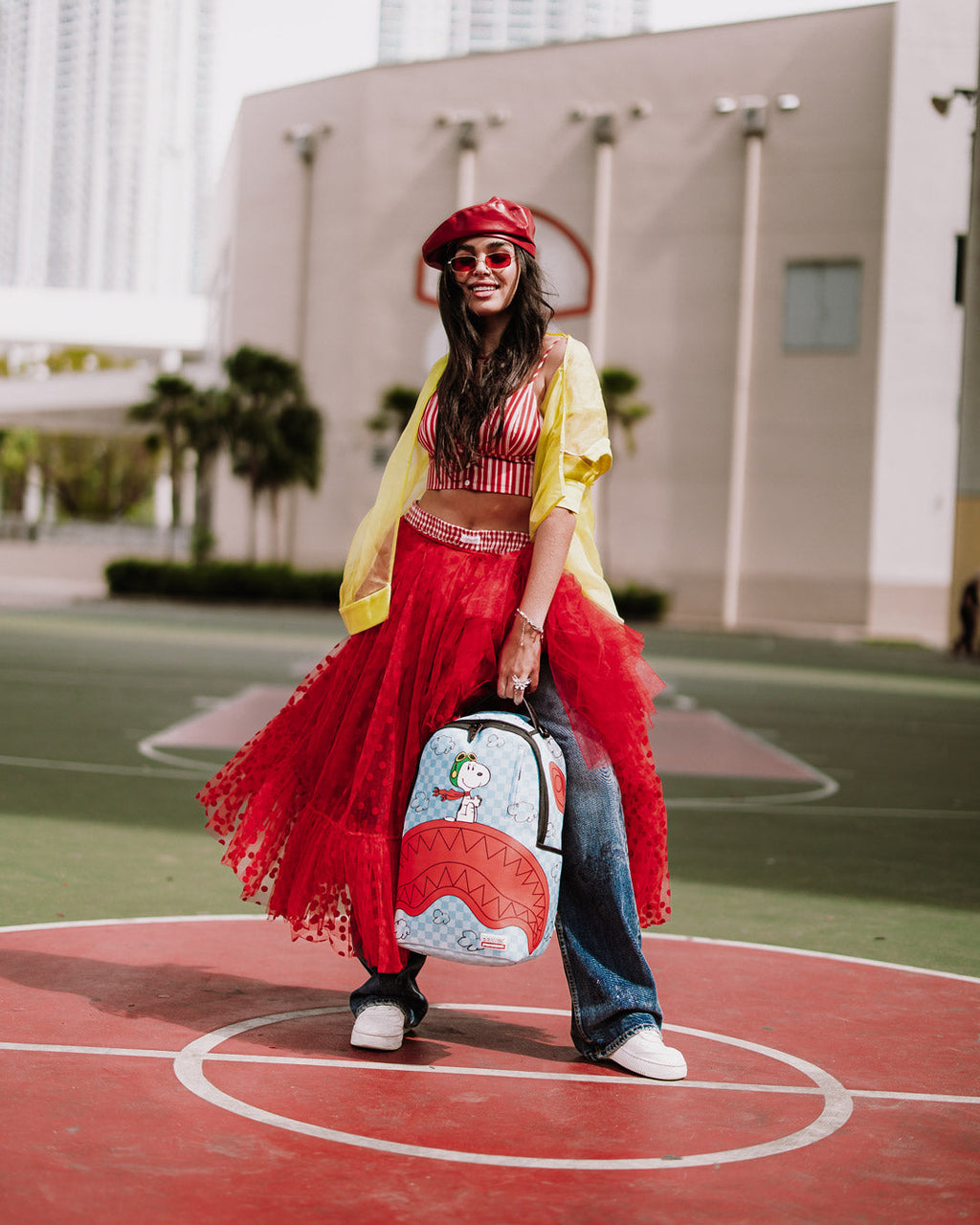 SPRAYGROUND Snoopy Pilot Shark DLXSV Backpack — product image 2