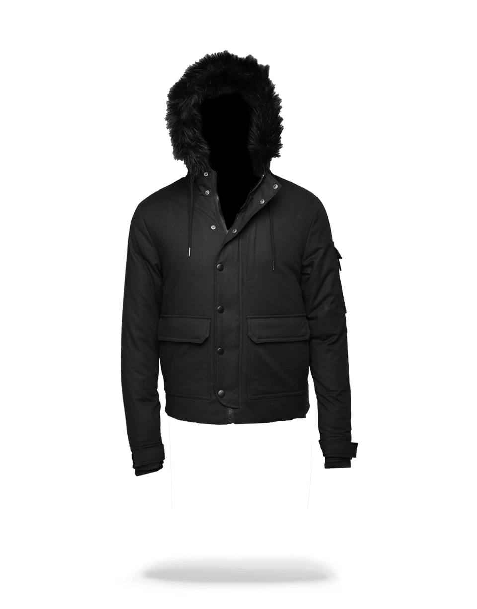 SPRAYGROUND Solid Black Chopper Jacket — product image 1