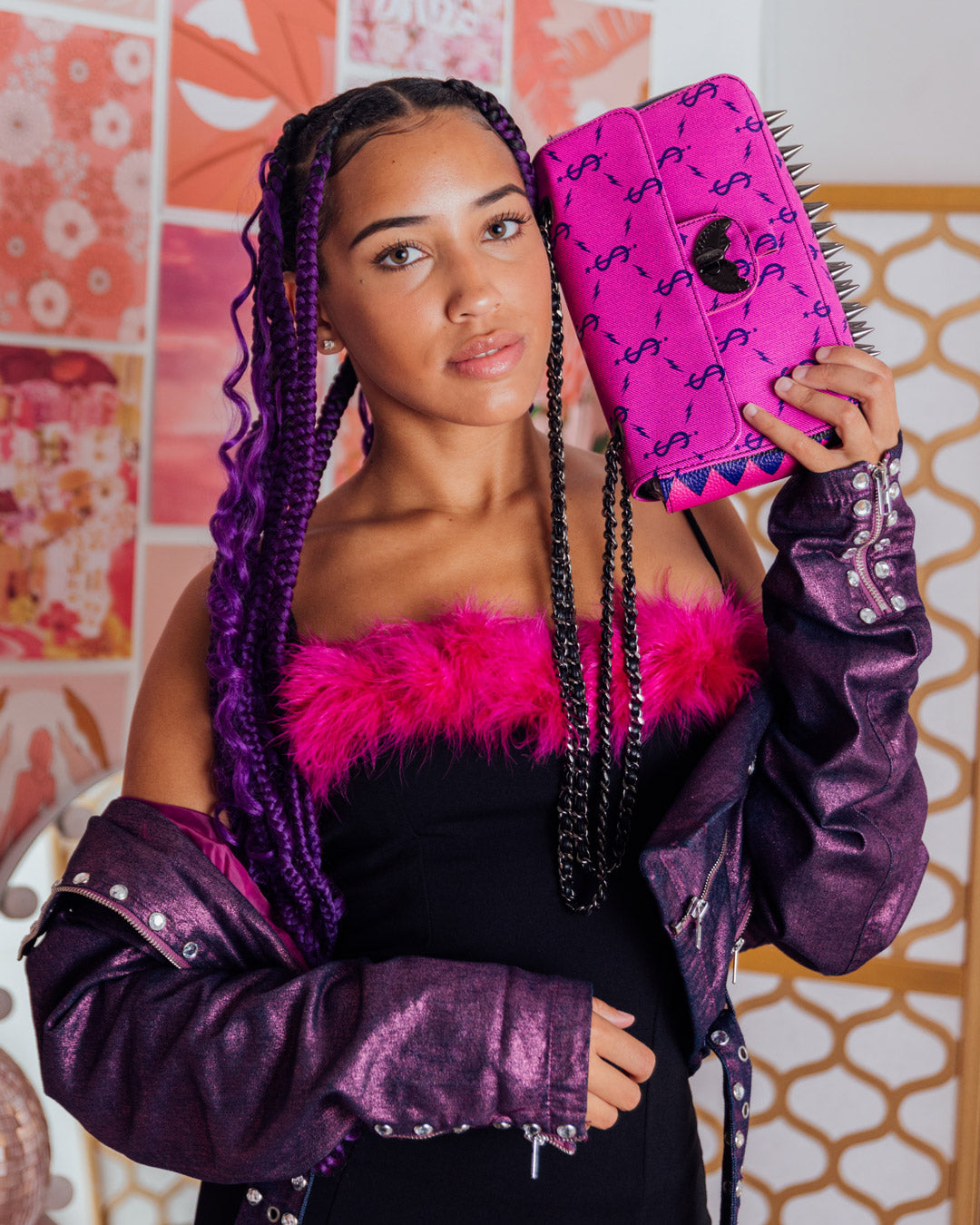 SPRAYGROUND $Napdragon Gold Chain Shark Handbag — product image 4