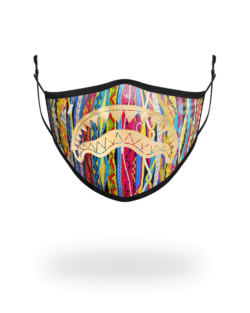 SPRAYGROUND 1994 Gold Metallic Shark Polyester Face Mask — product image 1