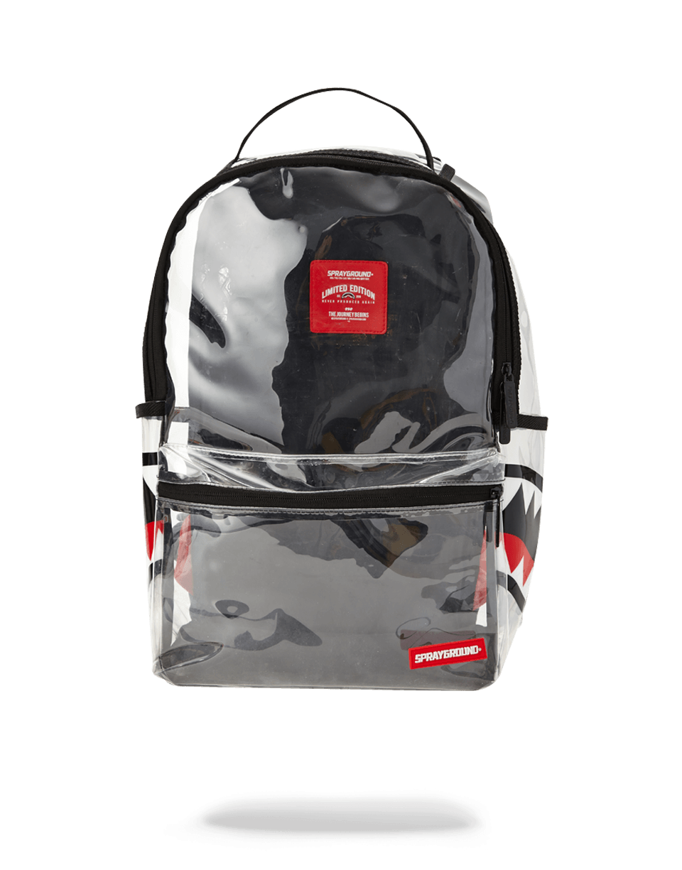 SPRAYGROUND 20/20 Vision Double Cargo Side Shark Clear Backpack — product image 1
