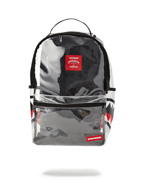 SPRAYGROUND 20/20 Vision Double Cargo Side Shark Clear Backpack — product image 1