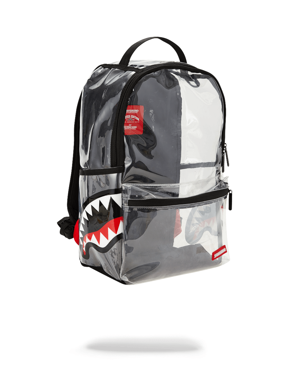 SPRAYGROUND 20/20 Vision Double Cargo Side Shark Clear Backpack — product image 2