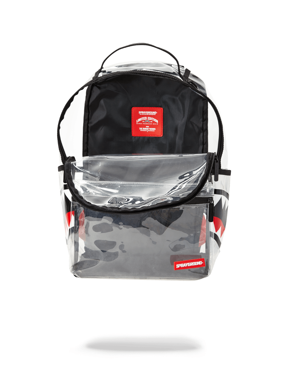 SPRAYGROUND 20/20 Vision Double Cargo Side Shark Clear Backpack — product image 5