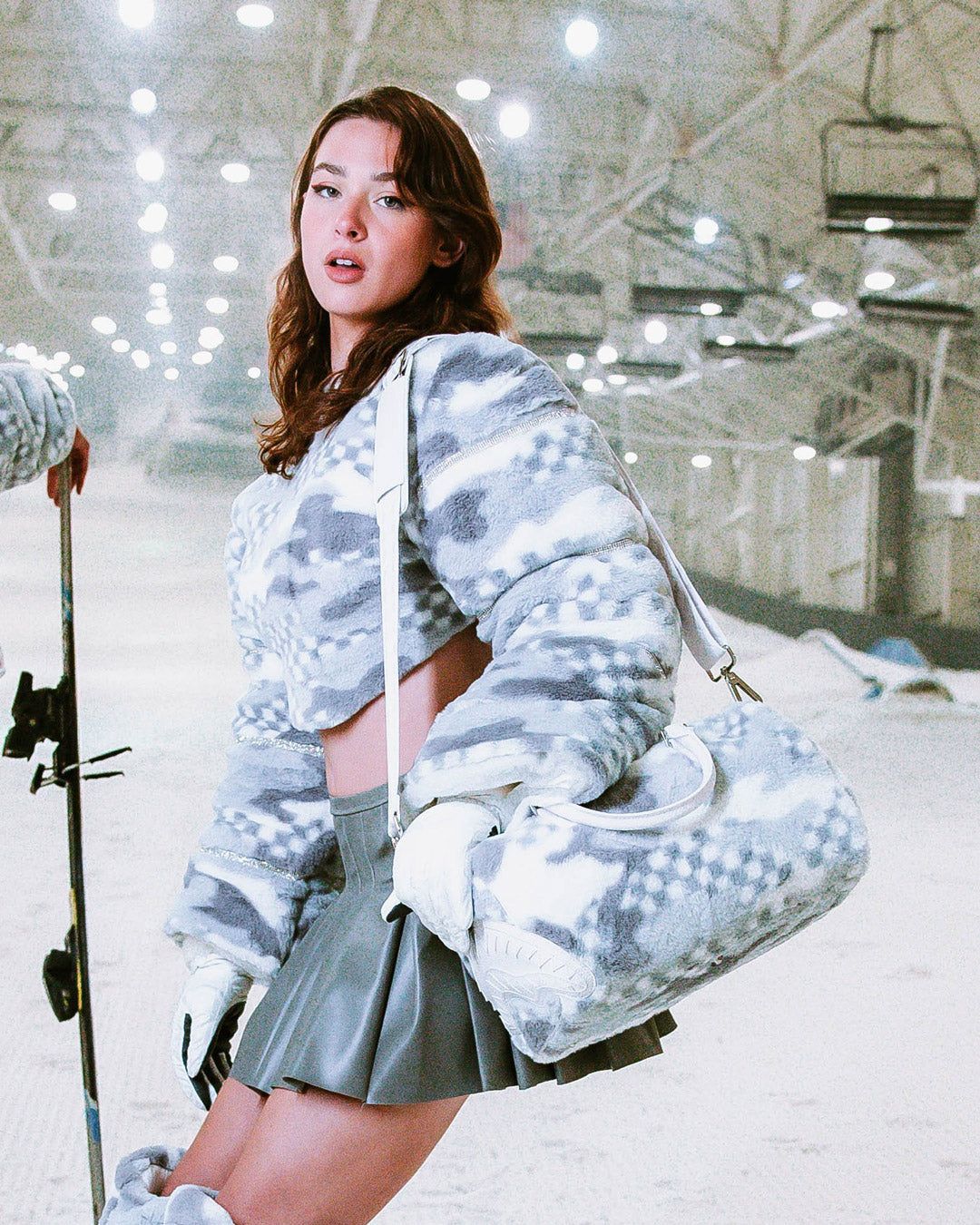 SPRAYGROUND 3Am Plush Swiss Alps Mini Duffle — product image 2