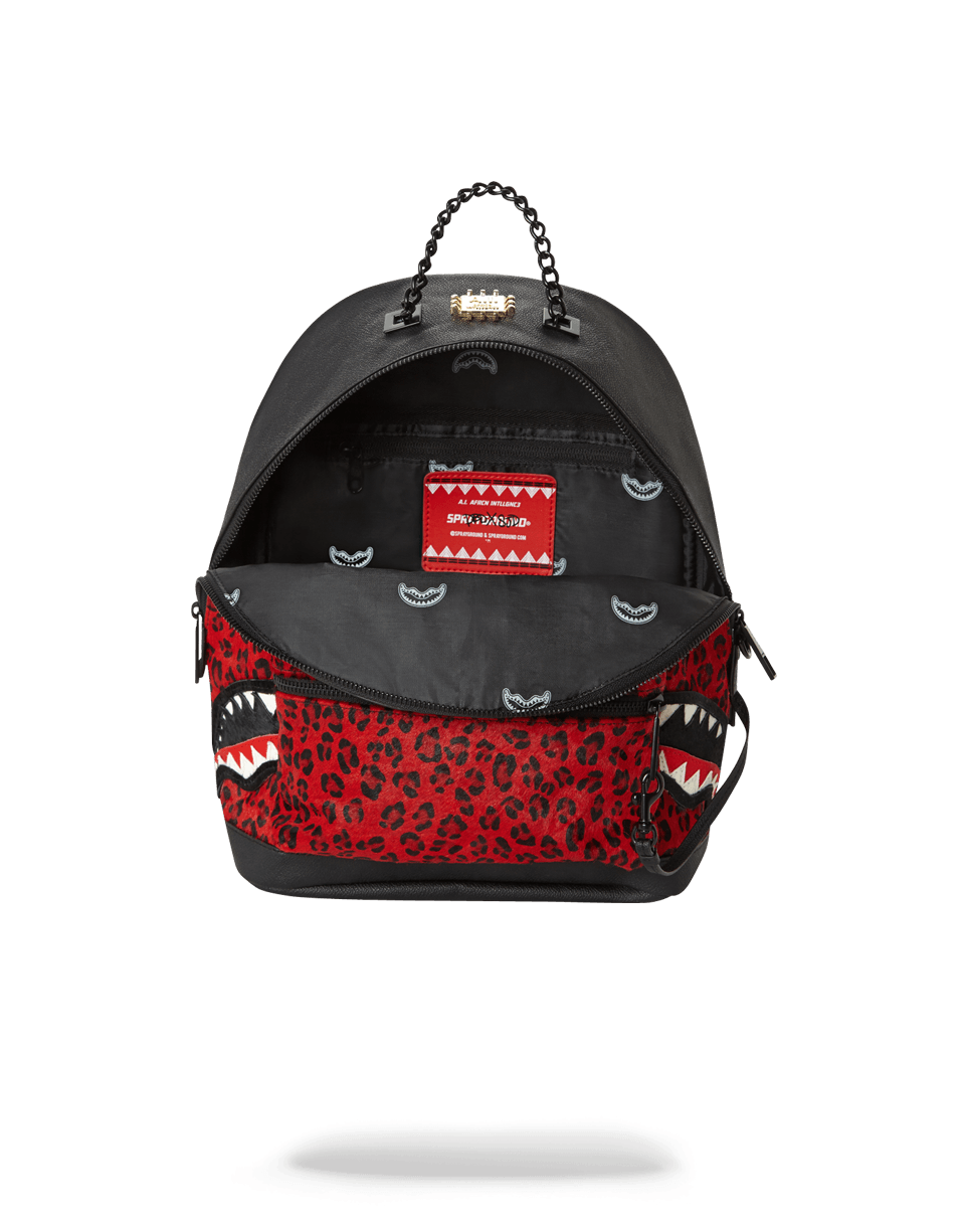 SPRAYGROUND 6-Strap Red Leopard Empress (Pony Hair) Backpack — product image 4