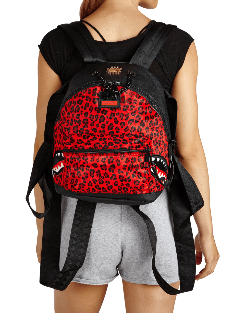 SPRAYGROUND 6-Strap Red Leopard Empress (Pony Hair) Backpack — product image 5