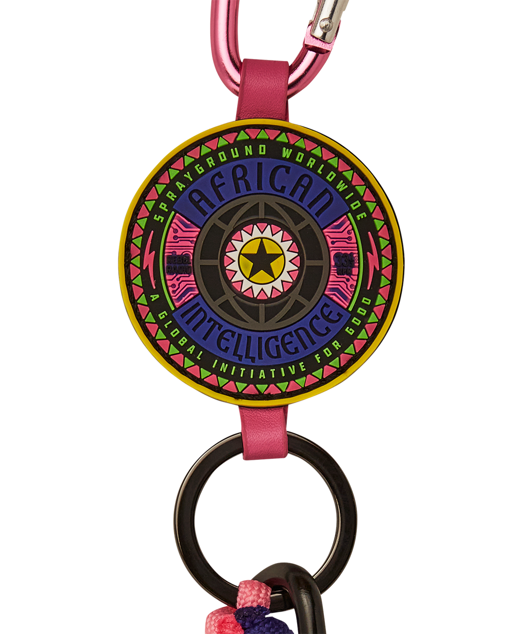 SPRAYGROUND A.I. 12 Brooklyn & Beyond - Sandflower Collab Clip Keychain — product image 4