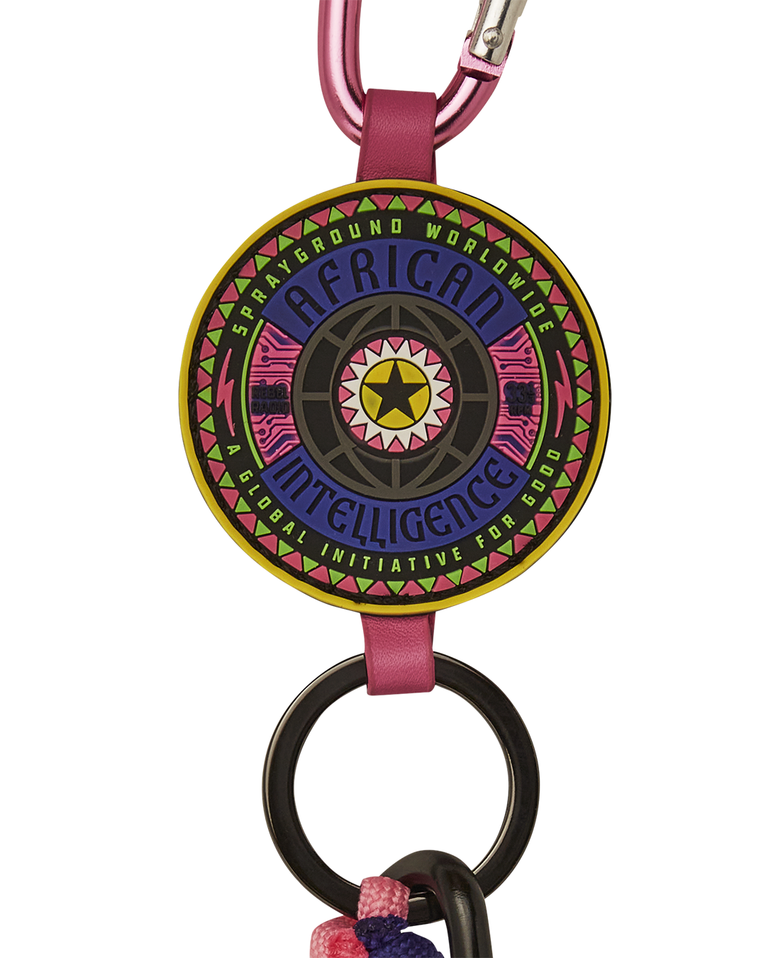 SPRAYGROUND A.I. 12 Brooklyn & Beyond - Sandflower Collab Clip Keychain — product image 4