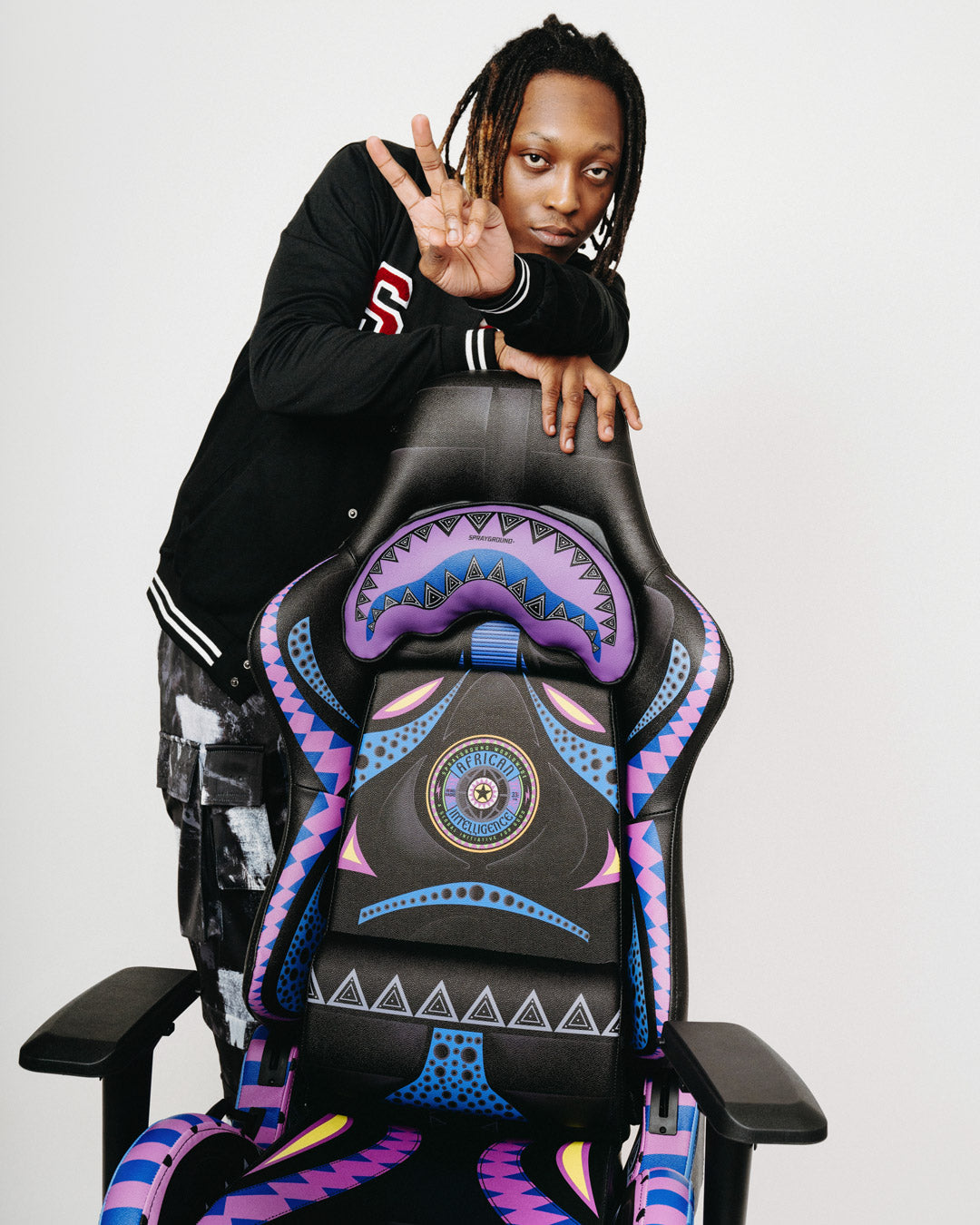 SPRAYGROUND A.I. 12 Brooklyn & Beyond - Sandflower Collab Gaming Chair — product image 3