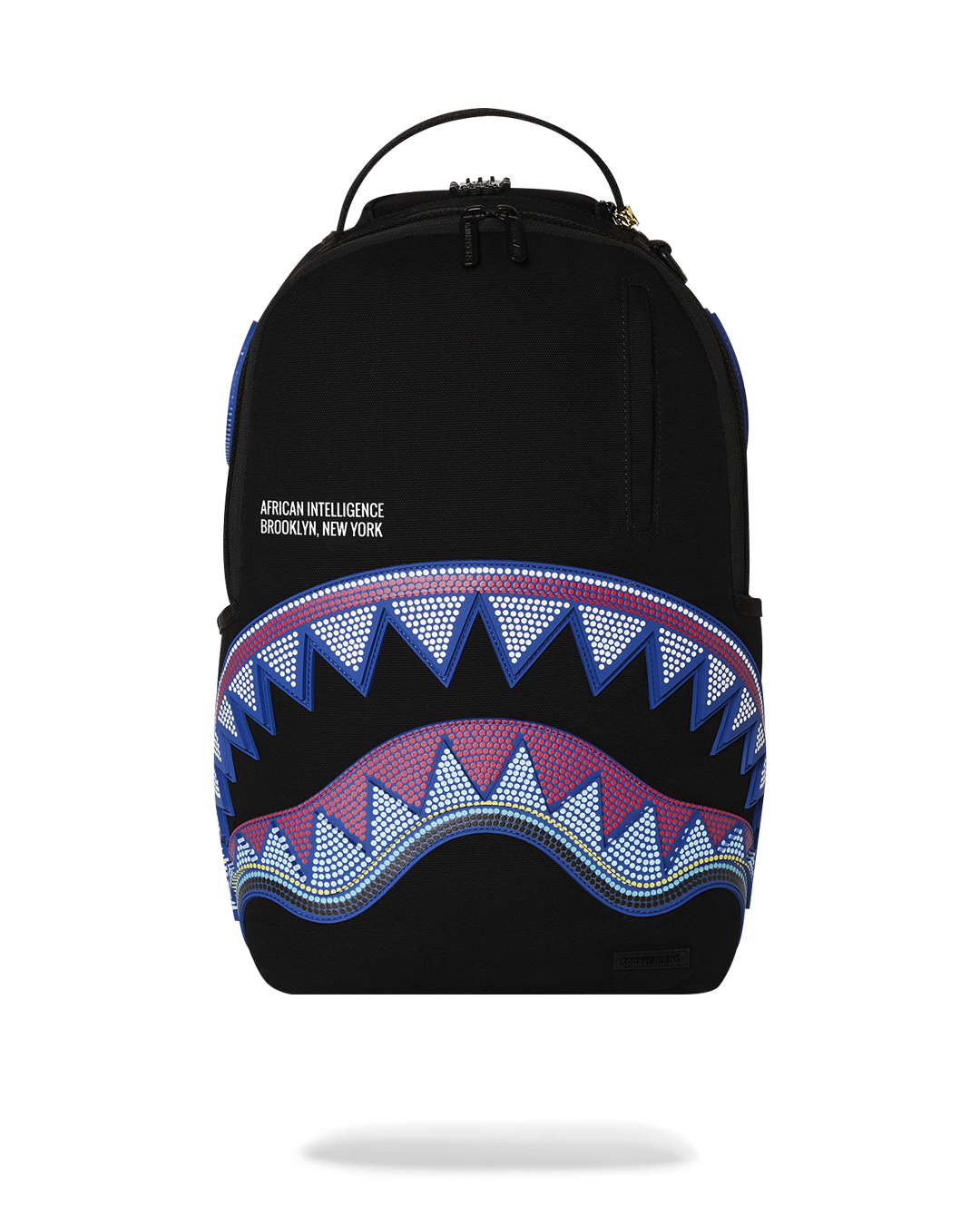SPRAYGROUND A.I. African Intelligence Born And Raised Backpack - Sandflower Collab — product image 1