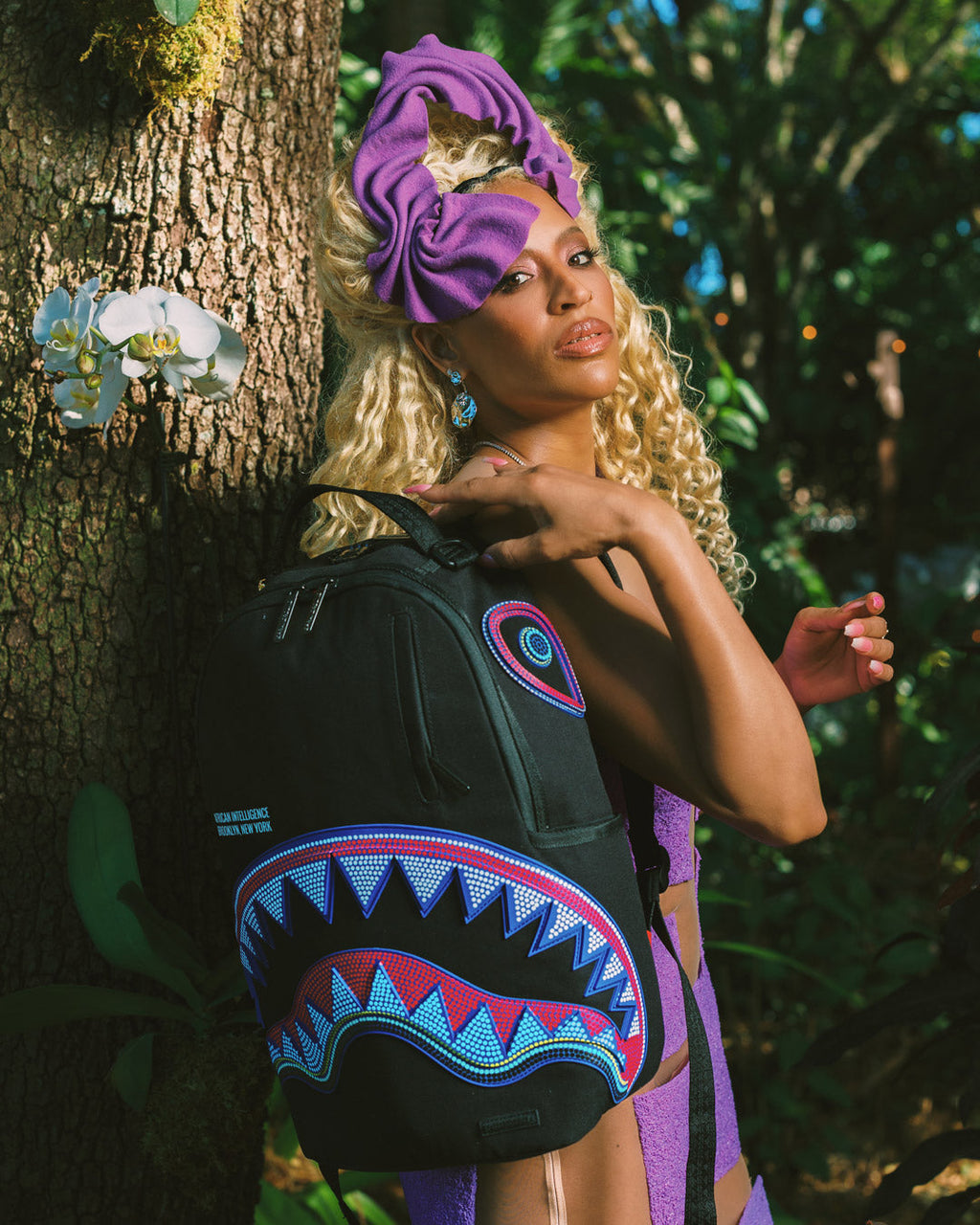 SPRAYGROUND A.I. African Intelligence Born And Raised Backpack - Sandflower Collab — product image 2