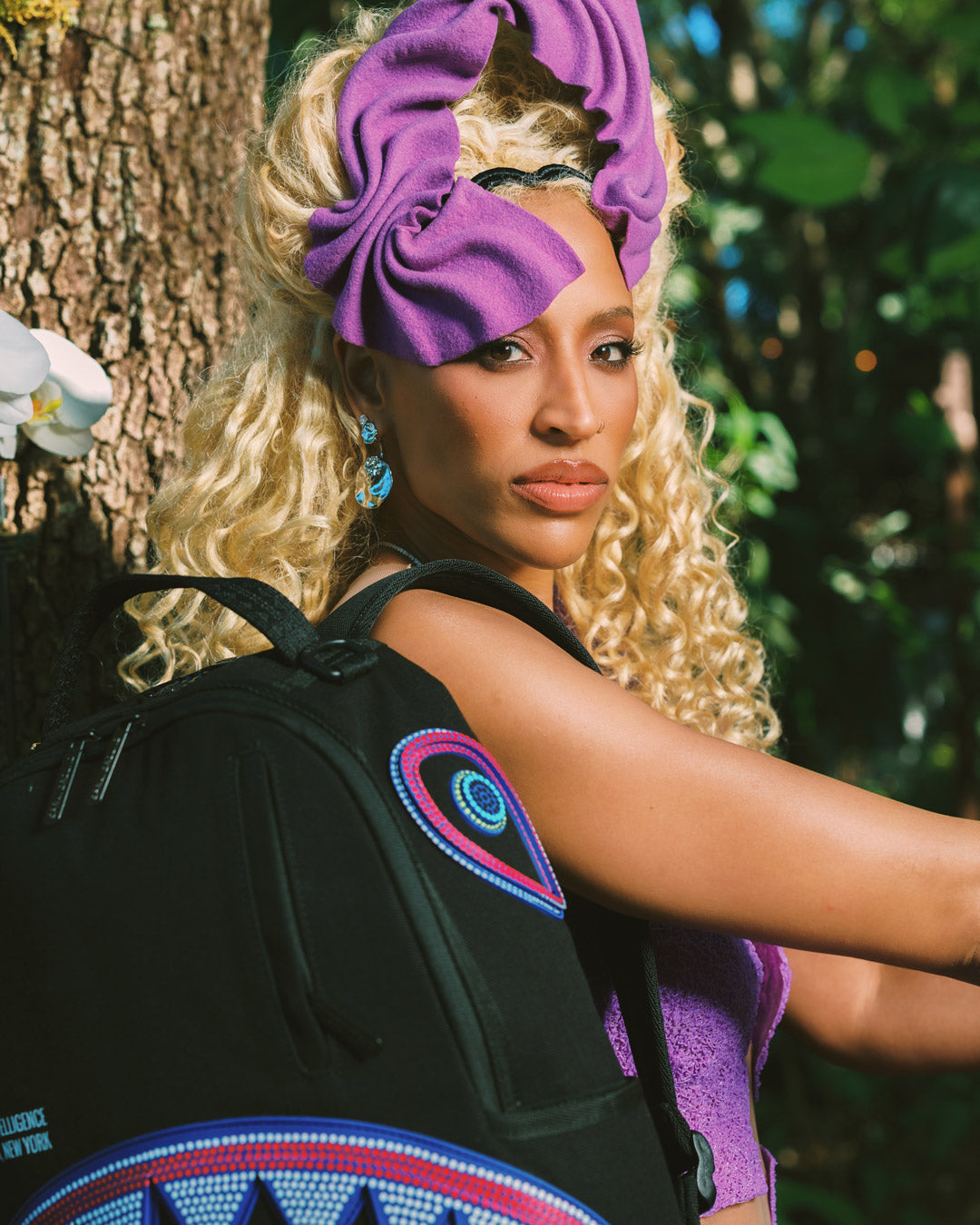 SPRAYGROUND A.I. African Intelligence Born And Raised Backpack - Sandflower Collab — product image 12