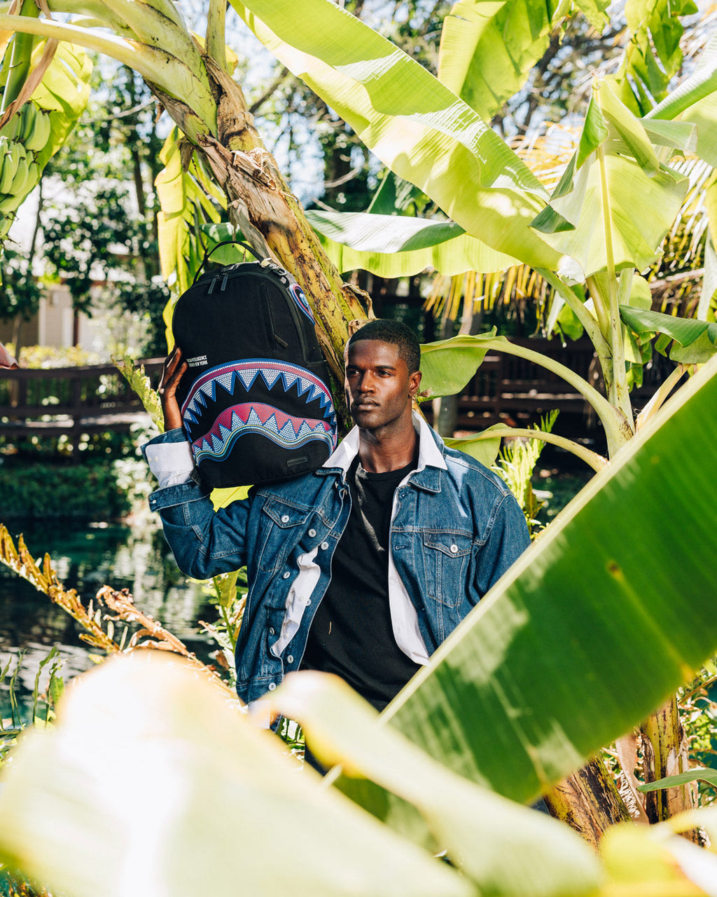SPRAYGROUND A.I. African Intelligence Born And Raised Backpack - Sandflower Collab — product image 16