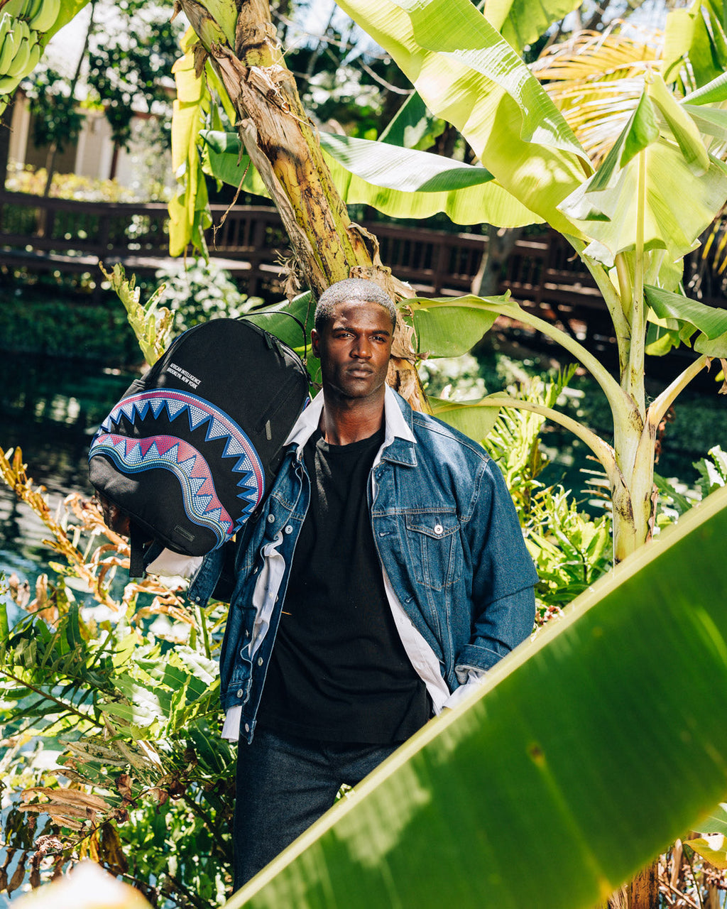 SPRAYGROUND A.I. African Intelligence Born And Raised Backpack - Sandflower Collab — product image 18