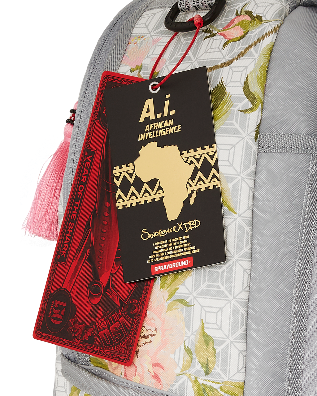 SPRAYGROUND A.I. African Intelligence Elegant Energy Backpack - Sandflower Collab — product image 14