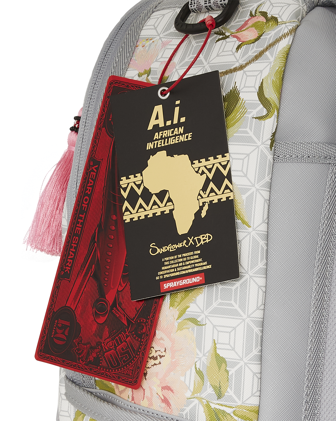 SPRAYGROUND A.I. African Intelligence Elegant Energy Backpack - Sandflower Collab — product image 14