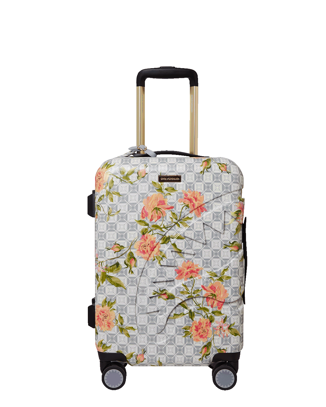SPRAYGROUND A.I. African Intelligence Elegant Energy Sharkitecture Carry-On Luggage - Sandflower Collab — product image 1