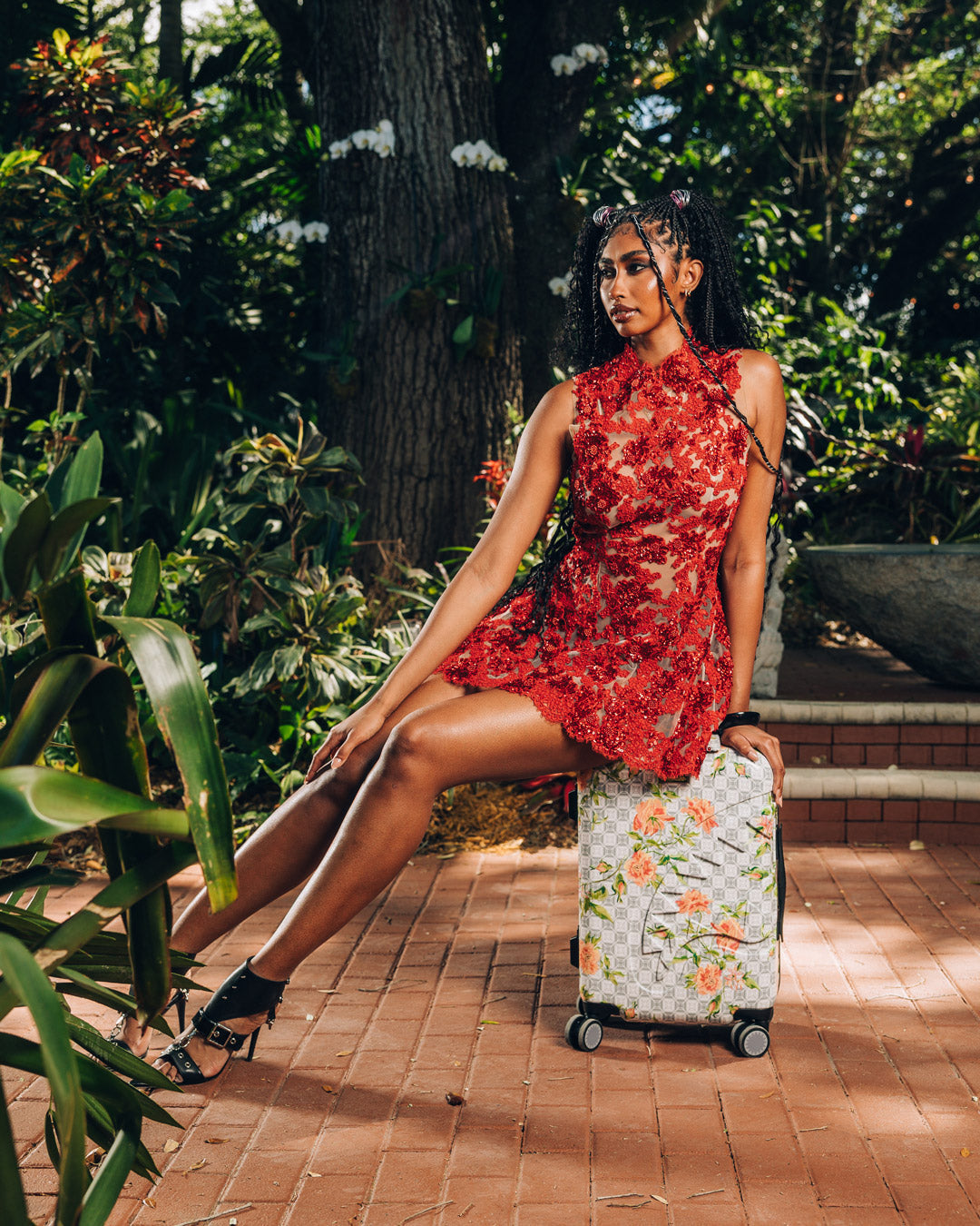 SPRAYGROUND A.I. African Intelligence Elegant Energy Sharkitecture Carry-On Luggage - Sandflower Collab — product image 8