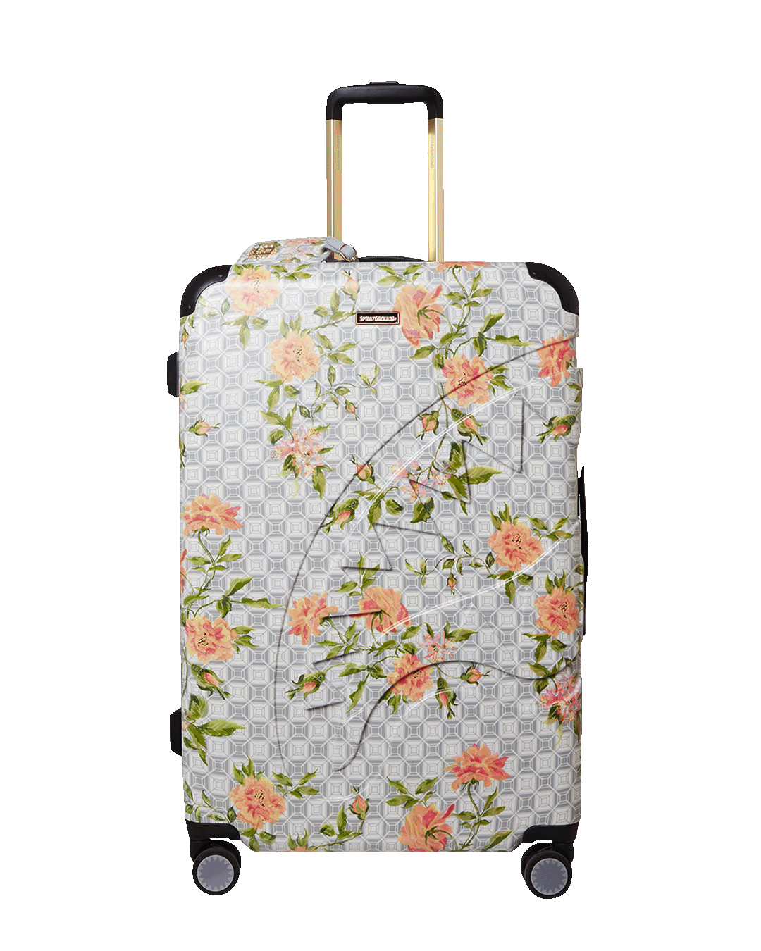 SPRAYGROUND A.I. African Intelligence Elegant Energy Sharkitecture Full Size Luggage - Sandflower Collab — product image 1