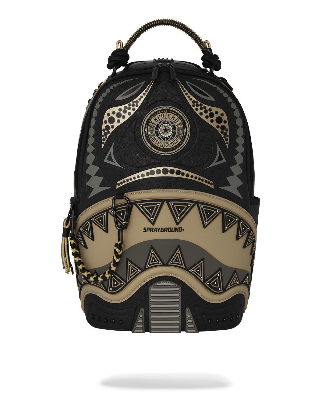 SPRAYGROUND A.I. African Intelligence Sharks Of The Gold Ocean Backpack - Sandflower Collab — product image 1