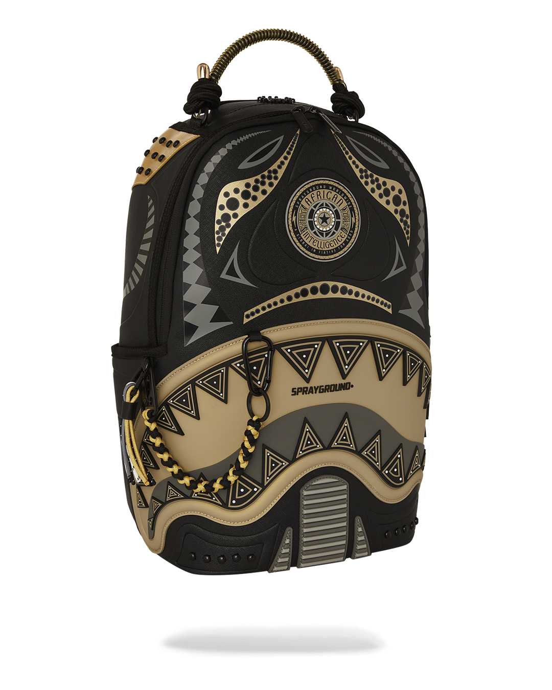 SPRAYGROUND A.I. African Intelligence Sharks Of The Gold Ocean Backpack - Sandflower Collab — product image 3
