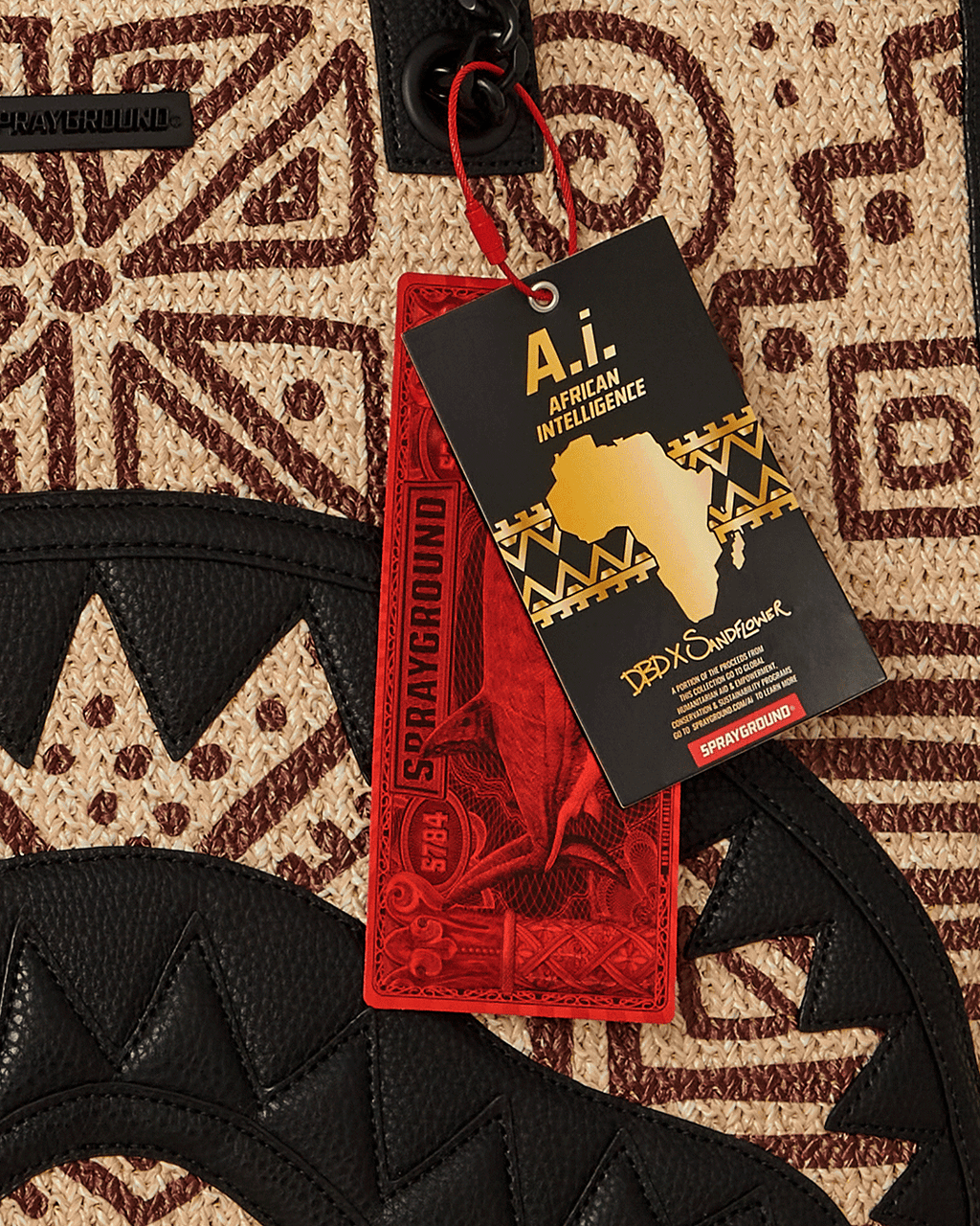 SPRAYGROUND A.I. Palm Mirage Shark Luxe Beach Tote — product image 12