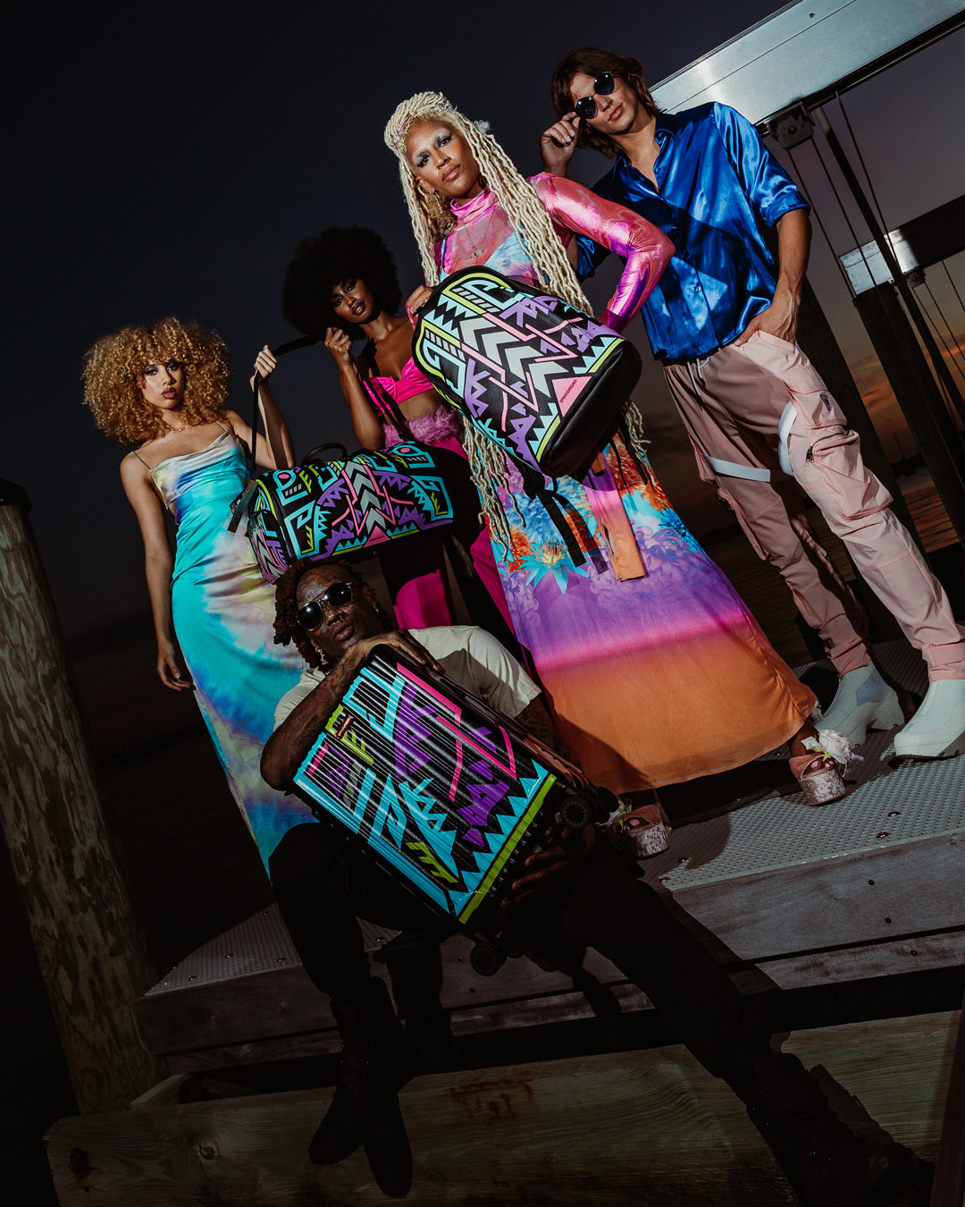 SPRAYGROUND A.I. Path To The Future Iii Duffle - Sandflower Collab (Glow In The Dark) — product image 6