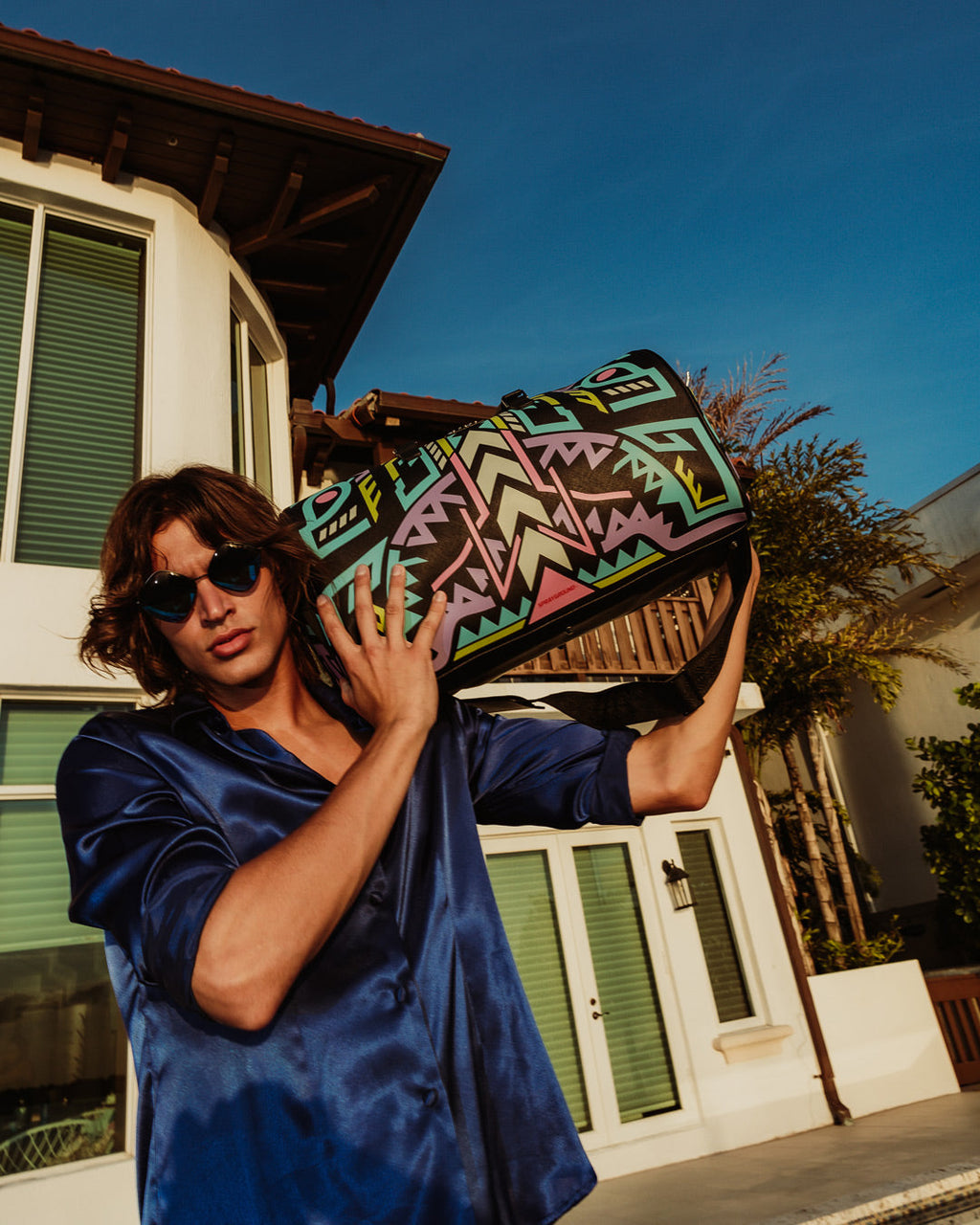 SPRAYGROUND A.I. Path To The Future Iii Duffle - Sandflower Collab (Glow In The Dark) — product image 10