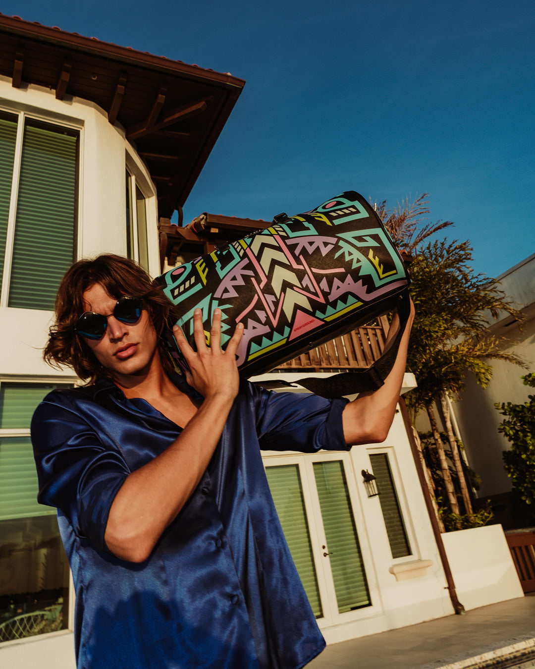 SPRAYGROUND A.I. Path To The Future Iii Duffle - Sandflower Collab (Glow In The Dark) — product image 10