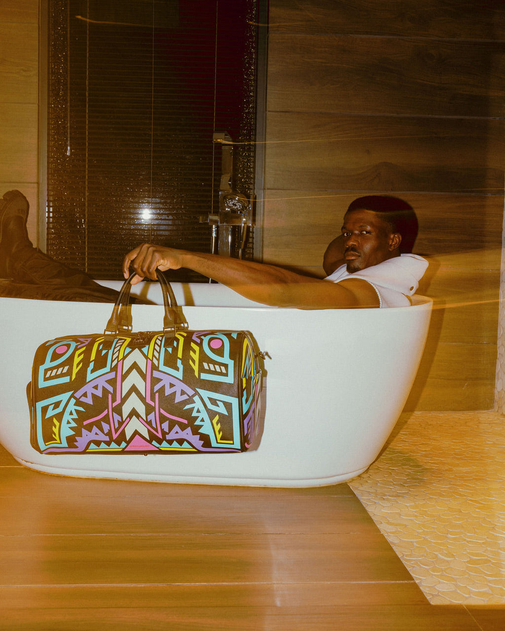 SPRAYGROUND A.I. Path To The Future Iii Duffle - Sandflower Collab (Glow In The Dark) — product image 23
