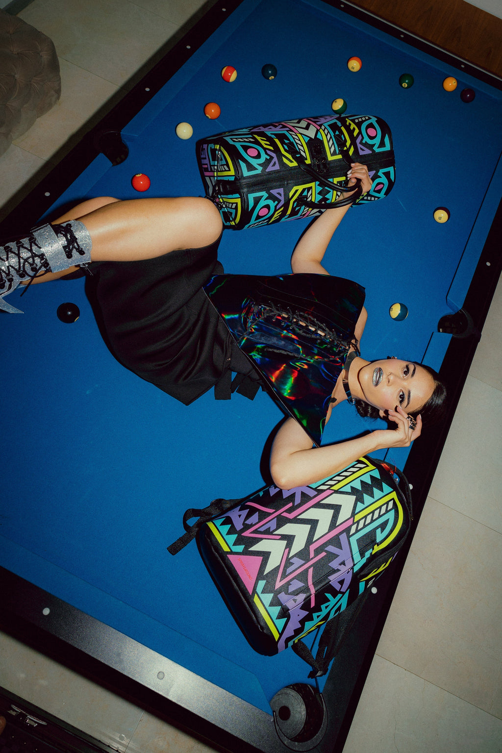 SPRAYGROUND A.I. Path To The Future Iii Duffle - Sandflower Collab (Glow In The Dark) — product image 27