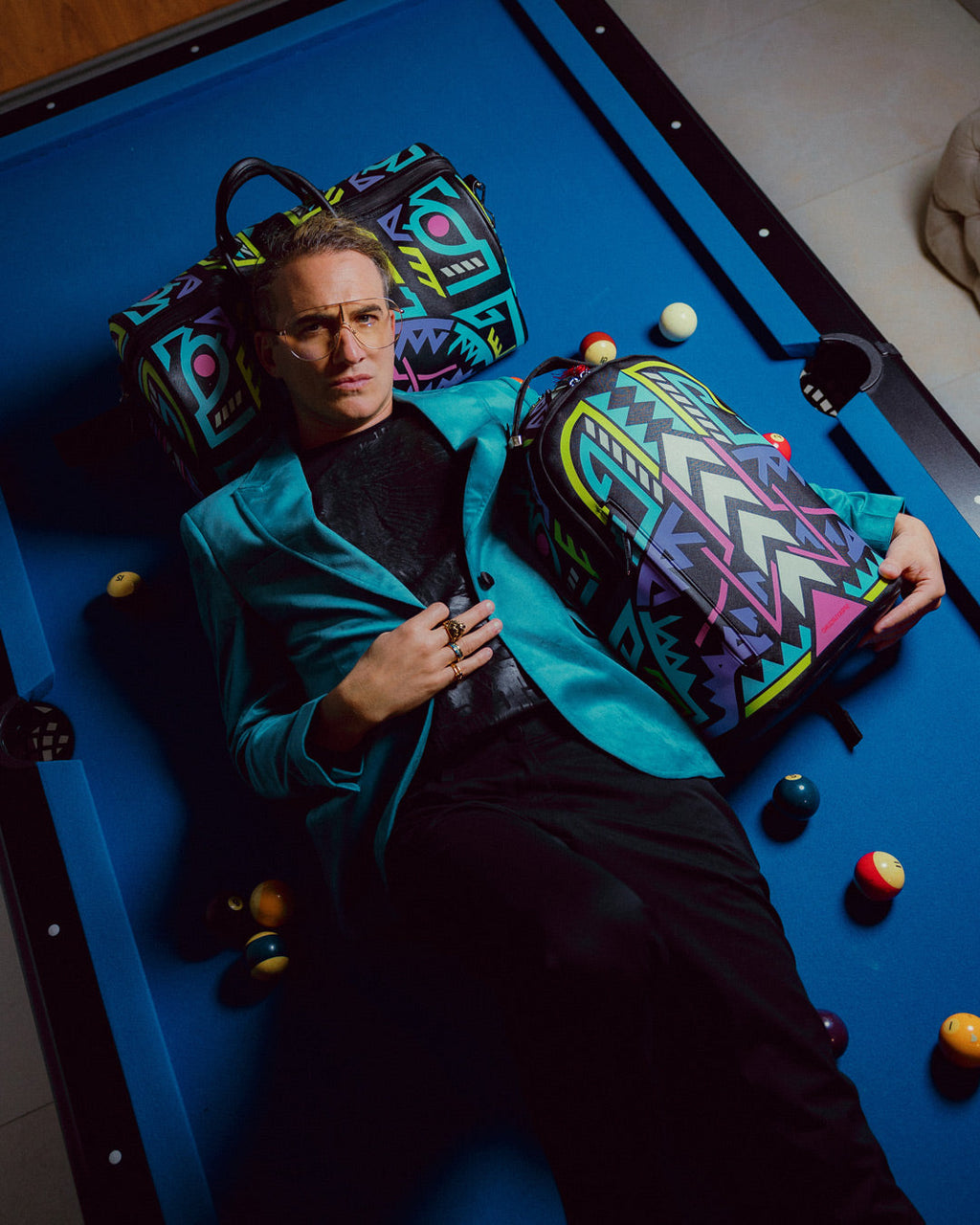 SPRAYGROUND A.I. Path To The Future Iii Duffle - Sandflower Collab (Glow In The Dark) — product image 30
