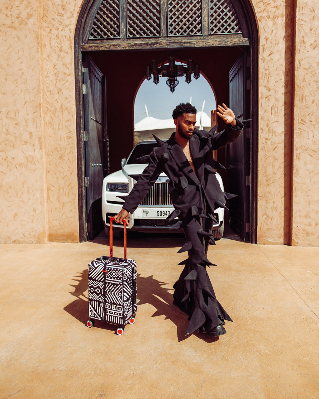 SPRAYGROUND A.I.8 African Intelligence - Origin Story Sharknautics Hardshell Carry-On Luggage — product image 4