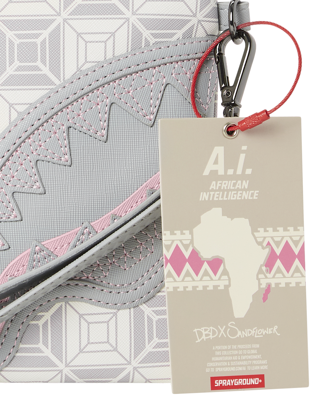SPRAYGROUND A.I.8 African Intelligence Booked & Busy Crossover Clutch — product image 9