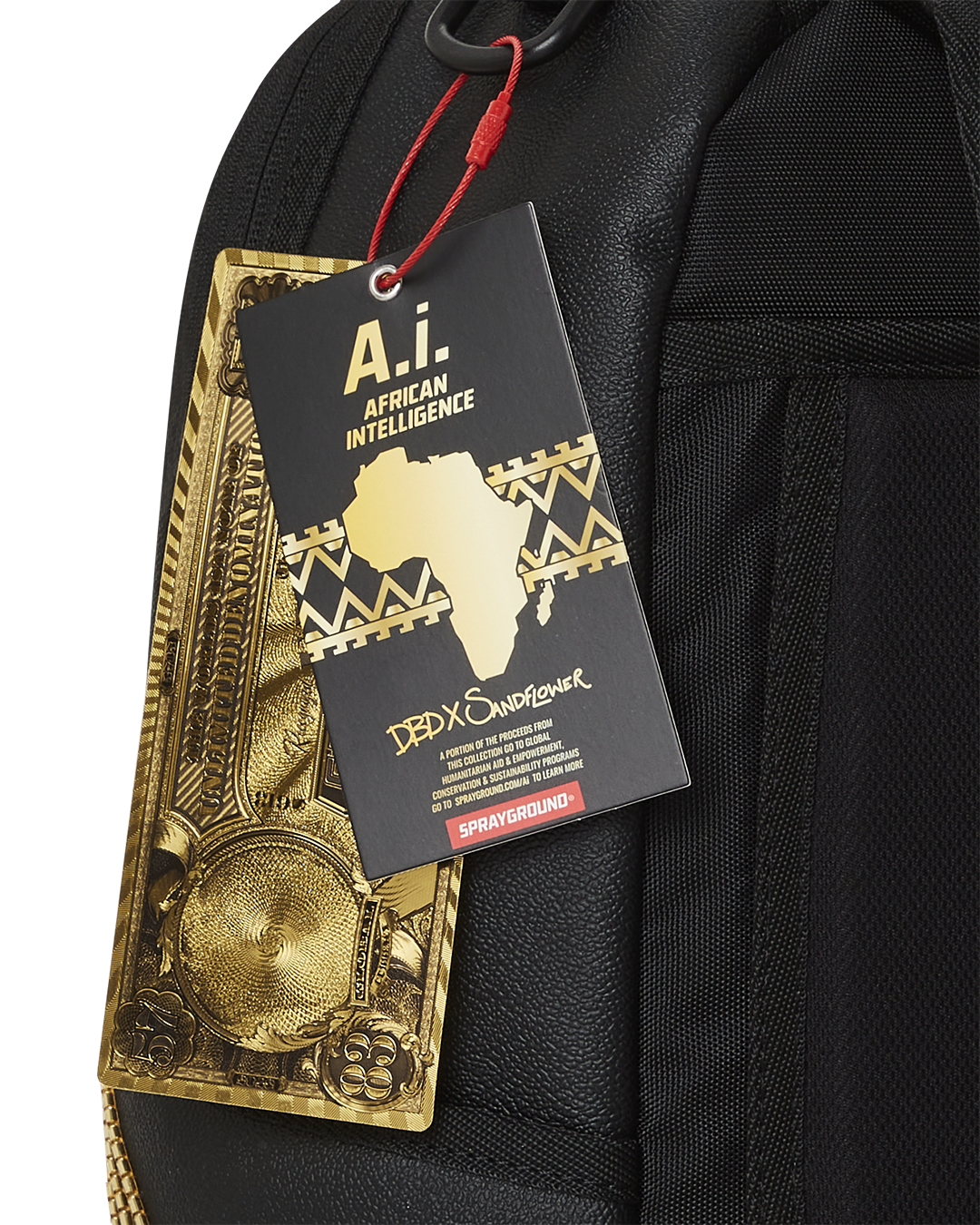 SPRAYGROUND A.I.8 African Intelligence Guilded Leopard Backpack (DLXV) — product image 12