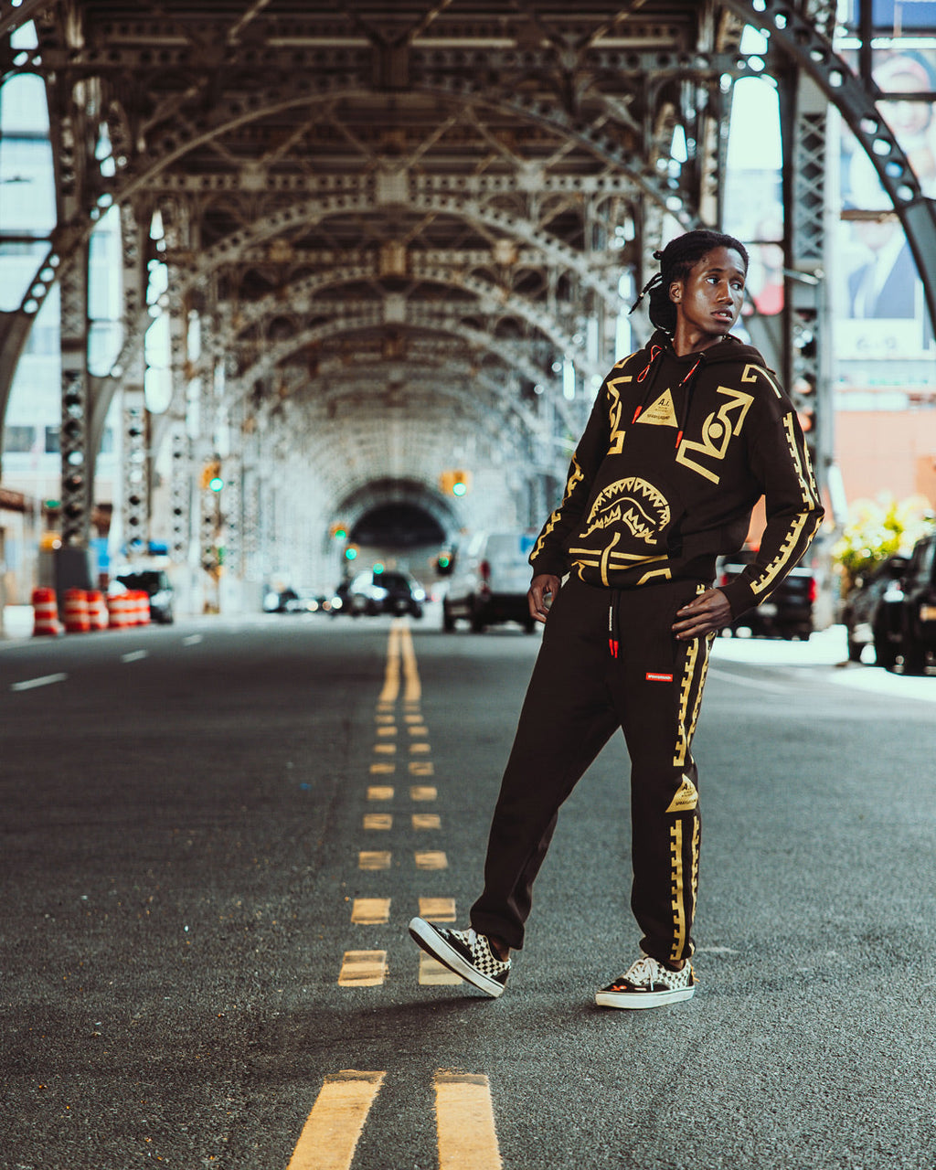 SPRAYGROUND A.I.9 African Intelligence Path To The Future Ii - Sandflower Collab Jogger — product image 6