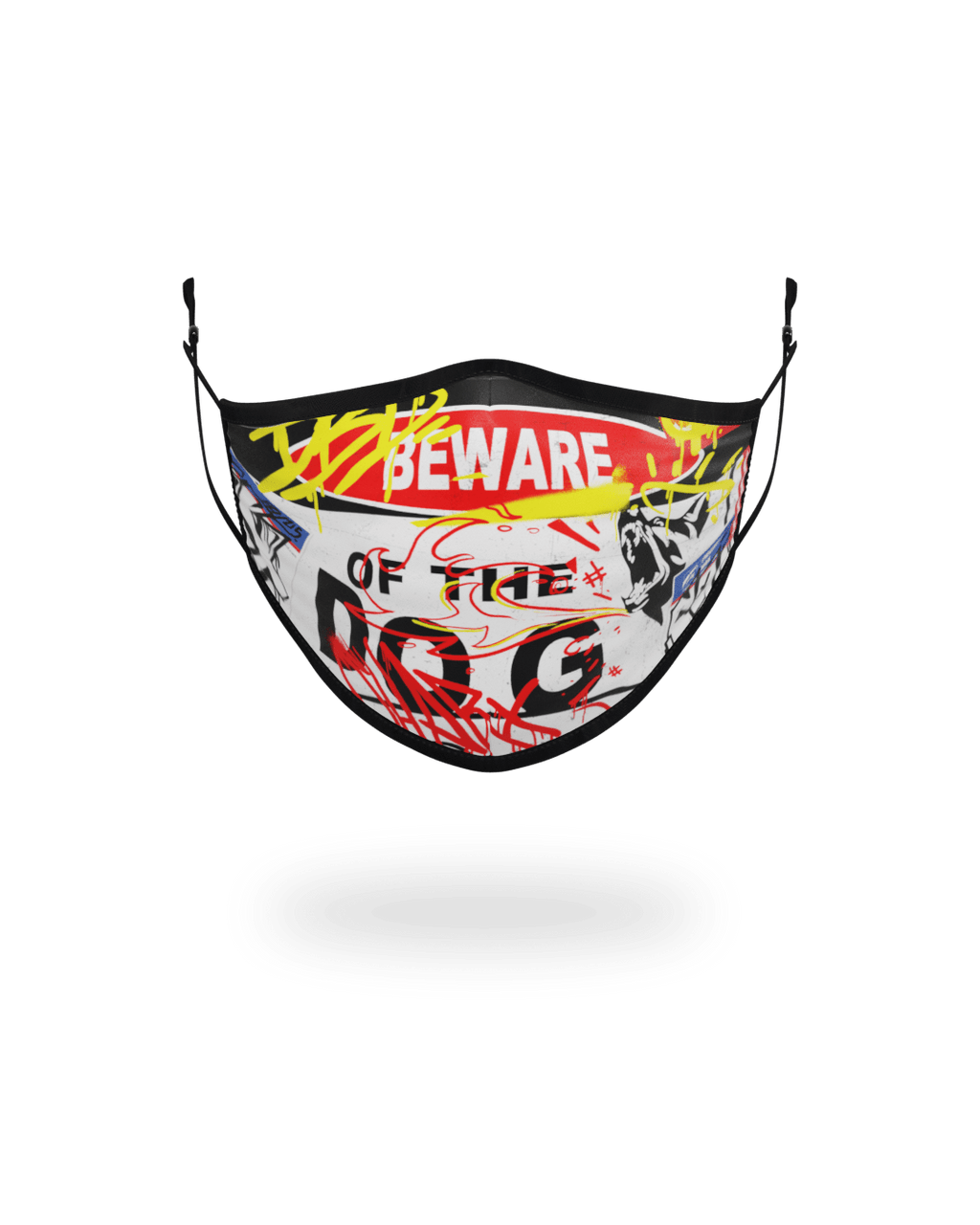 SPRAYGROUND Adult Beware Of The Dog Form-Fitting Face Mask — product image 1