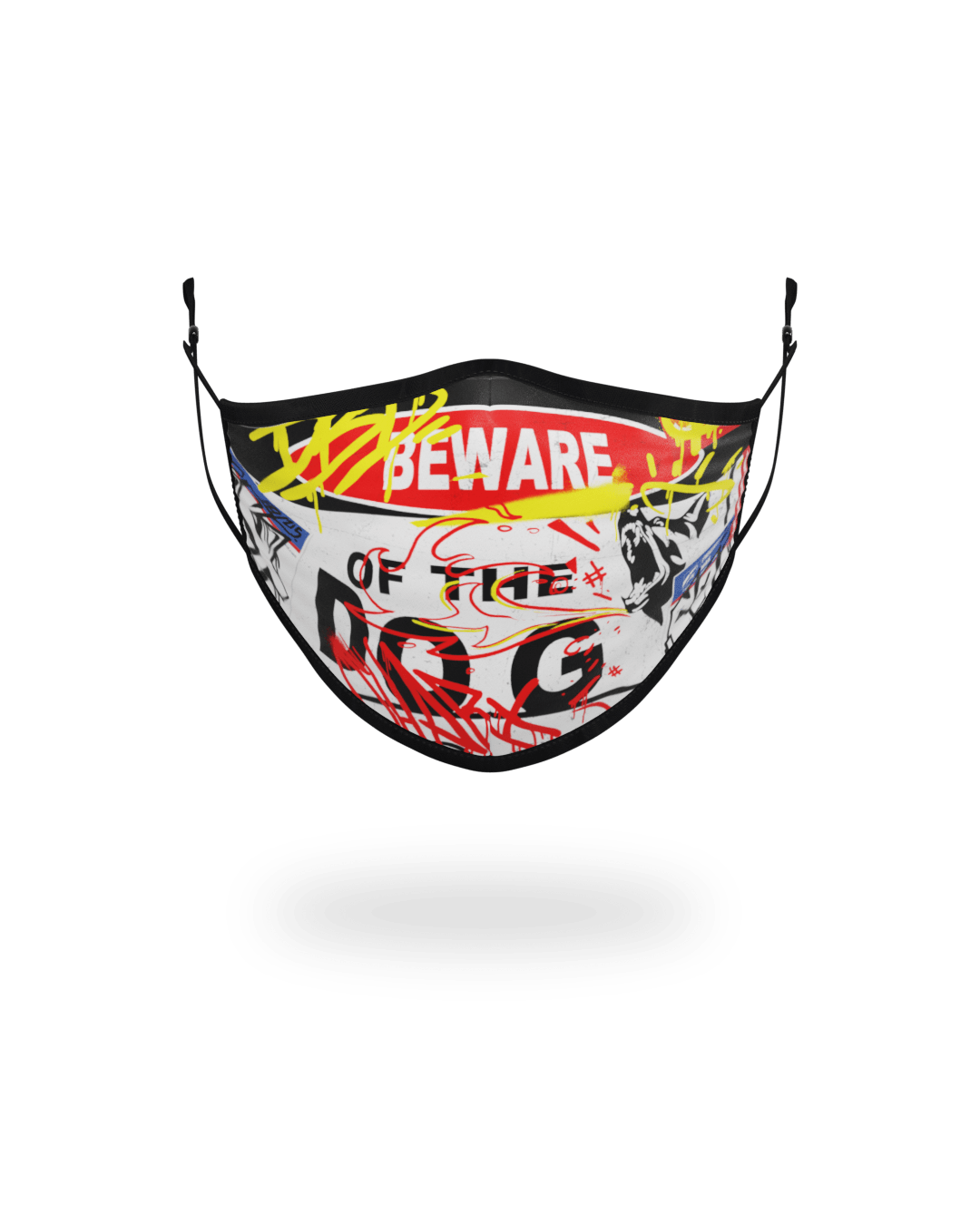 SPRAYGROUND Adult Beware Of The Dog Form-Fitting Face Mask — product image 1