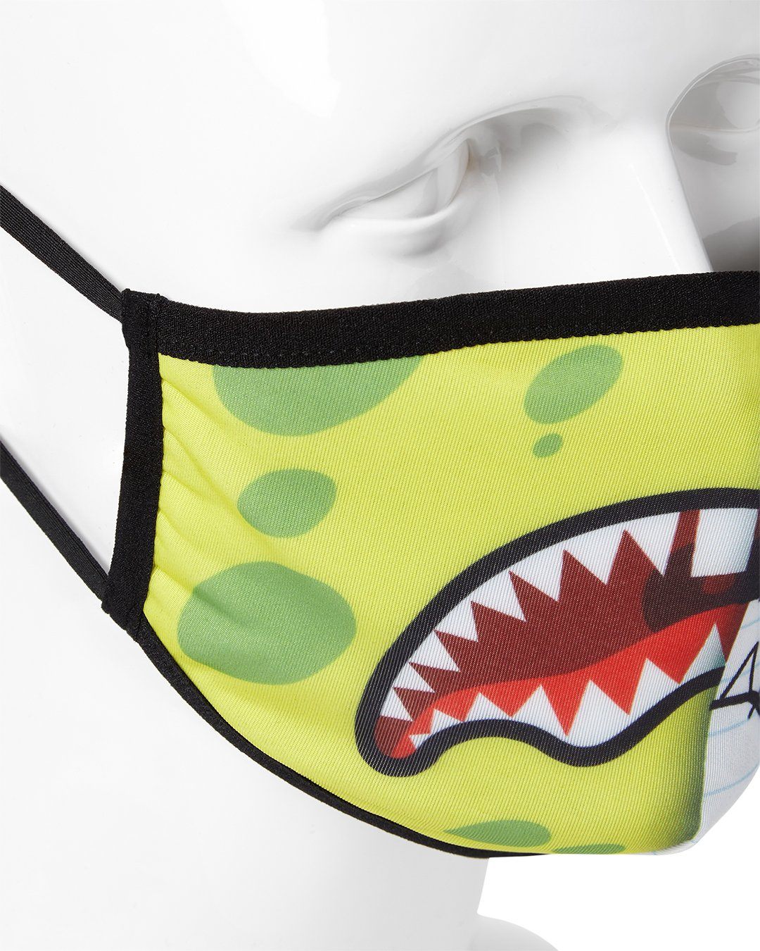 SPRAYGROUND Adult Doodlebob Split Shark Form Fitting Face-Covering Fashion Face Mask — product image 4