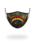 SPRAYGROUND Adult Rainbow Shark Form Fitting Face Mask — product image 1