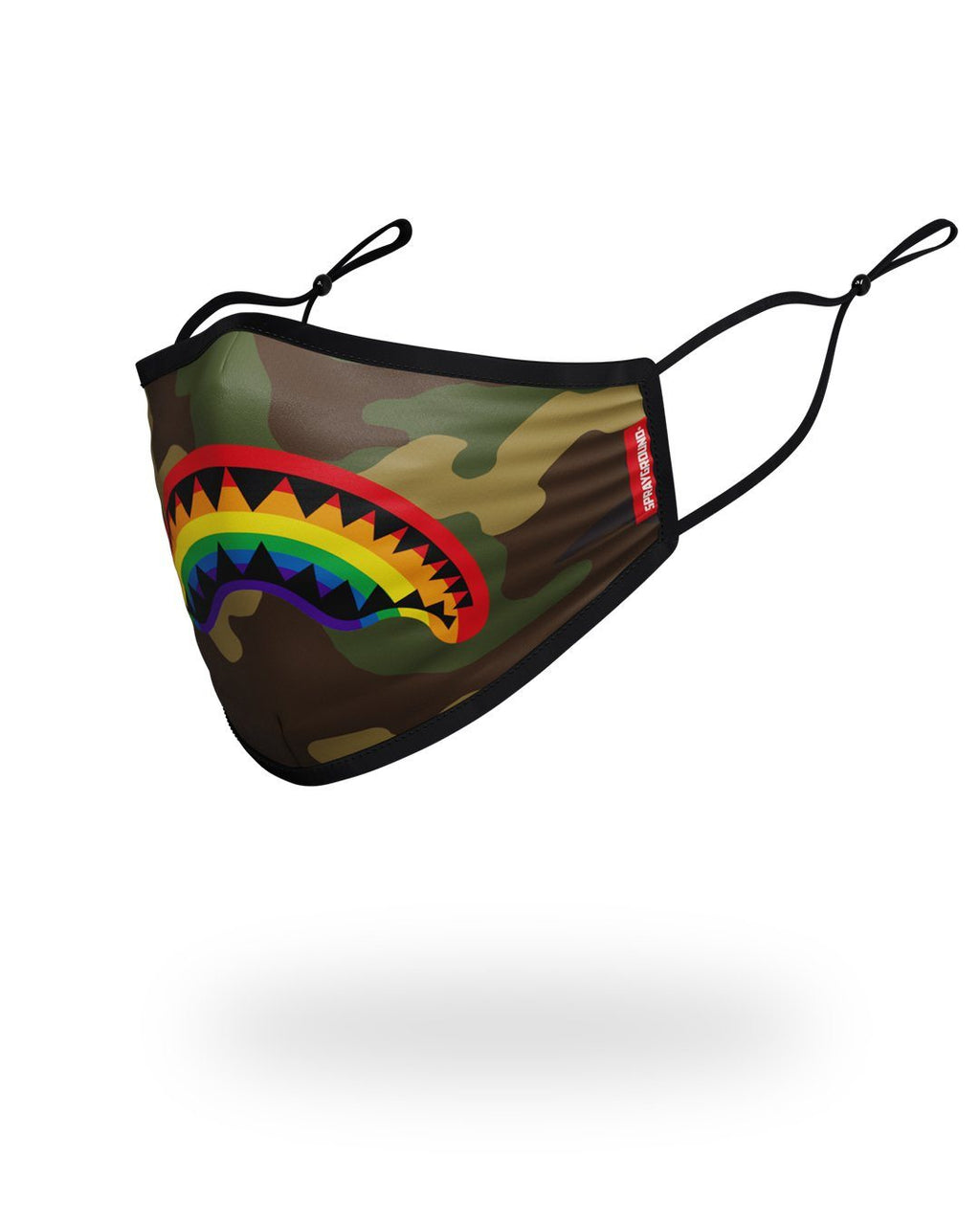 SPRAYGROUND Adult Rainbow Shark Form Fitting Face Mask — product image 2