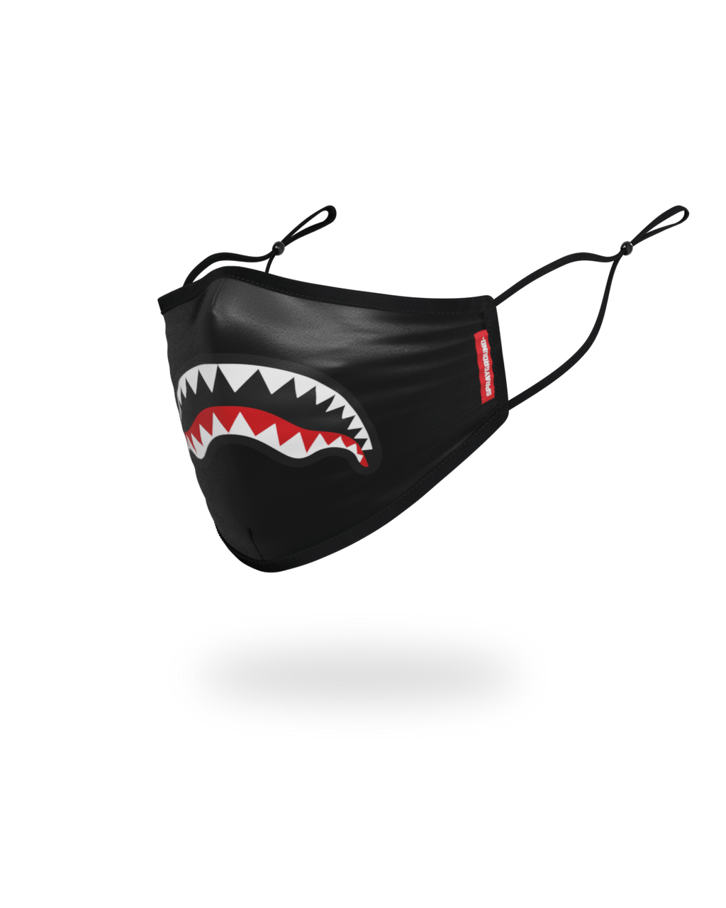 SPRAYGROUND Adult Shark Logo (Black) Form-Fitting Face Mask — product image 2