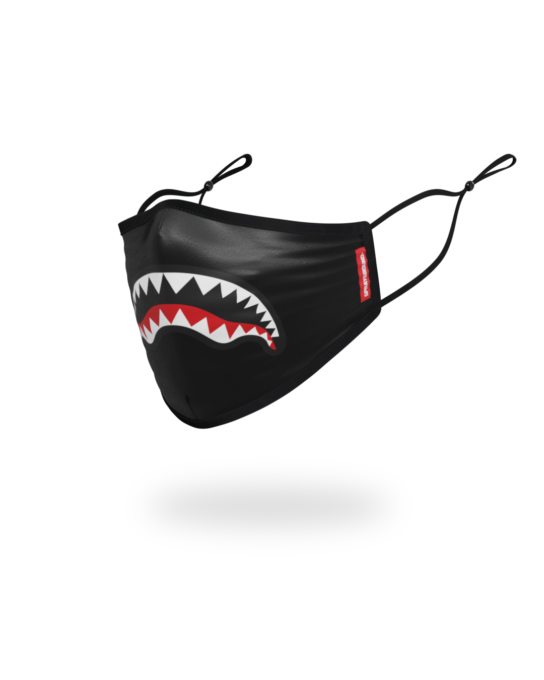 SPRAYGROUND Adult Shark Logo (Black) Form-Fitting Face Mask — product image 2