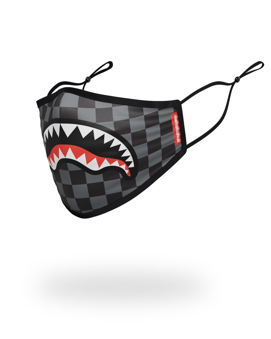 SPRAYGROUND Adult Sharks In Paris (Grey) Form Fitting Face Mask — product image 2