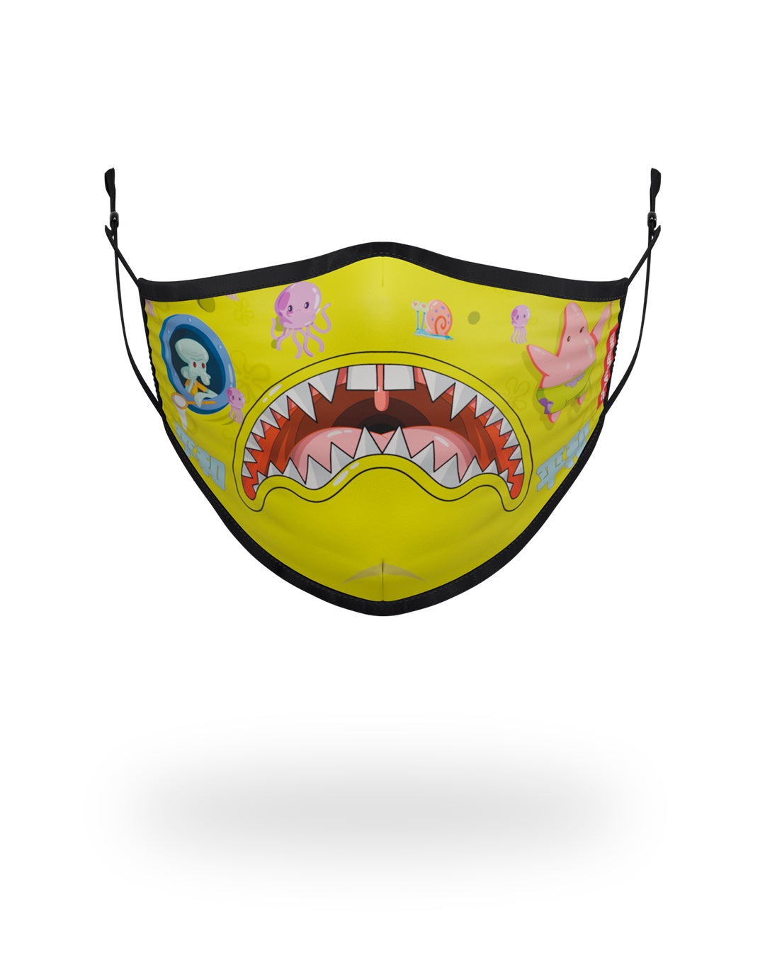SPRAYGROUND Adult SpongeBob Japan Shark Form Fitting Face-Covering Fashion Face Mask — product image 1