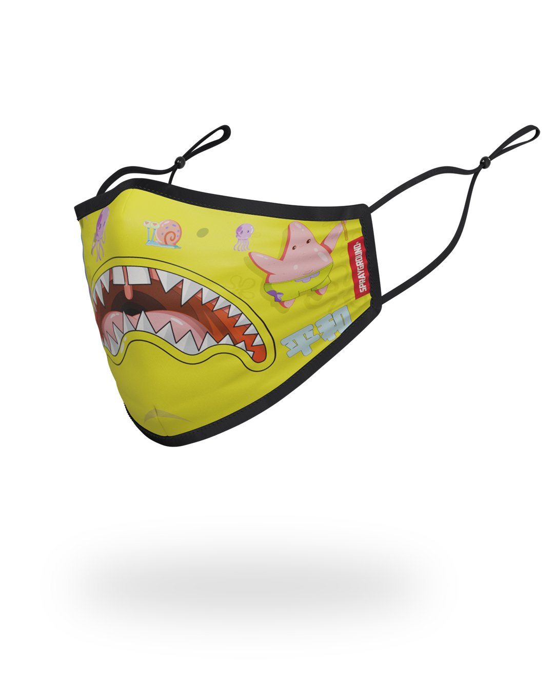 SPRAYGROUND Adult SpongeBob Japan Shark Form Fitting Face-Covering Fashion Face Mask — product image 2